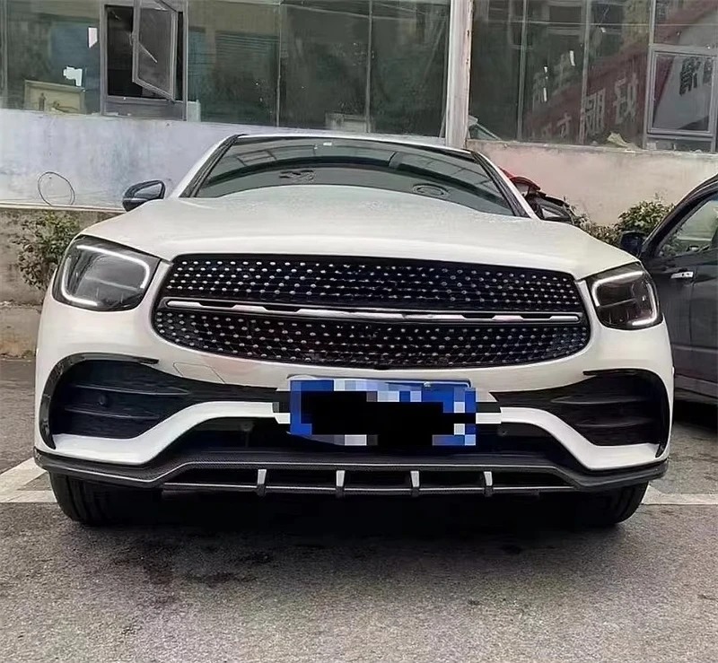 For GLC63S X253 Front Bumper Front Lip Kit Top Car Style Fender Flares Body Parts